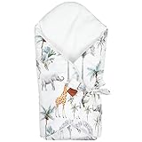 Sevira Kids - Pucksack aus Baumwolle, Safari, hergestellt in Frankreich, mehrfarbig, Dès la Naissance - 6 mois