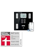 OMRON VIVA – die smarte Körperanalyse-Personenwaage, Stiftung Warentest „Gut“ 10/24, mit Bluetooth & App; misst Körperfett, Gewicht, Viszeralfett, Skelettmuskelmasse, Grundumsatz & BMI; für 4 Nutzer