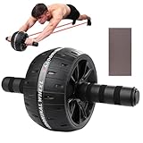 Bauchtrainer-Roller – Übungsrad mit Kniepolster, Rollen für Kernbildhauer, Heimtrainingsgerät für Krafttraining, professionelle Maschine, Fitness-Stabilitätsradsystem