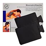 Moorkissen für Mikrowelle, intensive Kernwärme I 2er Set I Tiefenwärme I Wärmetherapie I Fangokissen I Wärmekissen I bei Rückenschmerzen, Bauchschmerzen, Verspannungen I plus Pharma Perle give-away