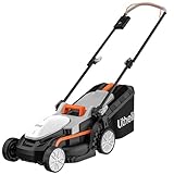 Litheli Akku Rasenmäher 33cm, 30L Fangkorb, 25-65 mm Schnitthöhe, Rasenmäher Elektro, ohne Akku