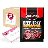 6 x 25g Jack Links Beef Jerky - Sweet & Hot