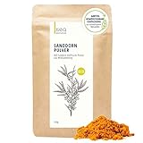 Sanddorn Pulver, Wildsammlung BIO, Vollfruchtpulver, gefriergetrocknete ganze Früchte, 150g - tea exclusive