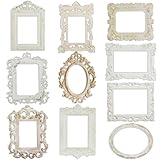 20 STK mini Fotorahmen Scrapbooking Karte Deko Vintage Spitze Bastelpapier Scrapbook Zubehör Papier für Fotoalbum Tagebuch Notizbuch Sammelalbum Bullet Journal DIY Kunst und Handwerk