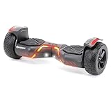 Robway X2 Hoverboard | 𝐃𝐀𝐒 𝐎𝐑𝐈𝐆𝐈𝐍𝐀𝐋 ® Hoverboards für Kinder Jugendliche & Erwachsene - APP Steuerung - 𝟮 x 𝟯𝟓𝟬 Watt Motoren - Self-Balance - Bluetooth (X2 Schwarz Matt, Offroad)