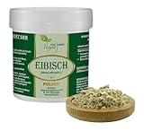 VITA IDEAL Vegan® EIBISCH - Wurzel 100g PULVER - Althaea officinalis L.- getrocknet & gemahlen - Tagesportion 600mg EIBISCHWURZEL - natürlich, pflanzlich & ohne Zusatzstoffe, + Messlöffel.