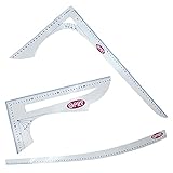 Nähmit - Profi Kurvenlineale Reverswinkel 3er Set Schneiderlineal Taylor Ruler french curve/Schnitterstellung - Schnittmuster