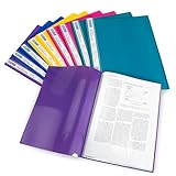 Rapesco 0919 20-Hüllen-Projekt-Sichtbuch, A4, leuchtende Farben, 10 Stück