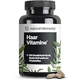 Haar Vitamine – 180 Kapseln – hochdosiert mit Keratin, Biotin, Selen, Zink, Hirseextrakt, B-Vitaminen & mehr – für Haare, Haut & Nägel – in Deutschland produziert & laborgeprüft