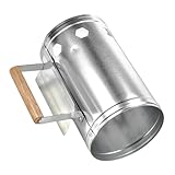 Kisangel Grill-Holzkohle-Feuereimer Elektrogrill Campingkocher Kugelgrill Holzbrenner Outdoor Grill Outdoor Cooking Grillzange holzspalter Holzkohle-Zündfass Zündversorgung Metall Silver