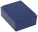 Box, Kobaltblau, 42 x 94 x 120 mm, Gehäusefarbe: Blau, Gehäusematerial: Aluminium-Druckguss, Gehäusetyp: klein, imperial 11,9 cm, metrisch 120 mm, Zoll: 3,8 cm, metrisch 42 mm, imperial 9,4 cm, Metri