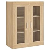 ULUYYUC Sidebord Mehrzweckschrank Küchenunterschrank Kitchen Cabinet - Wandschrank Sonoma-Eiche 69,5x34x90 cm für Wohnstube Schlafzimmer Küche Speisesaal