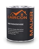CAIRCON Nano Fassadenfarbe Außen Wandfarbe Sockelfarbe - Anthrazit Grau 750ml