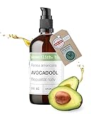 wesentlich. Bio Avocadoöl kaltgepresst | 100 % naturrein & vegan | Pflegeöl für Haut, Haare & Körper | 100 ml in Glasflasche mit Spender