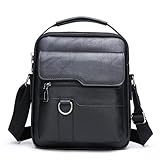Xanorrg Ledertasche Für Männer Crossbody Umhängetaschen Reisebürogeschäft Casual Business Ledertasche