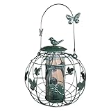 Vogelfutterstation – Röhrenfütterung, einfach zu befüllen, Eichhörnchensicheres Netz, Vogelfutterspender für den Außenbereich, zum Aufhängen, für Rasen, Outdoor, Hinterhof, Balkon, Vogelbeobachtung