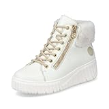 Rieker Damen Schnürstiefeletten N2506, Frauen Stiefeletten, lose Einlage,uebergangsstiefel,schnürboots,Winterstiefeletten,Weiss (81),39 EU / 6 UK