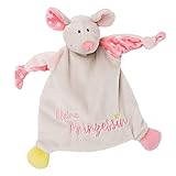NICI Schmusetuch Maus Kleine Prinzessin 25x25 cm – Schnuffeltuch ab 0+ Monaten – Kuscheltuch für Babys & Kleinkinder – Baby Kuscheltier/Schnuffeltuch – Schmusetuch für Mädchen & Jungen