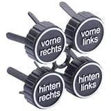 HR Reifen-Lagerungsmarkierungen / Markierung vorne hinten - zum Aufstecken - 4 Clips zum Einstecken in Felgenlöcher Reifen Markierung