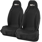Upgrade4cars 2 wasserdichte Autositzschoner | Auto-Sitzauflage für Sport Arbeit Werkstatt usw. | Autositzbezüge Vordersitze Universal | Schonbezug Fahrersitz