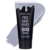 BOBISUKA Grau Gesichtsfarbe, Waschbare Face Paint Gray auf Wasserbasis für Halloween Schminke, Theaterschminke, Schminke Karneval, Cosplay