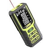 Laser Entfernungsmesser, LASGOO 100m/328ft Laser-Messgerät, Laser-Messwerkzeug mit Winkelsensor, Ft/In/M, LCD-Hintergrundbeleuchtung, Längen-/Flächen-/Volumen-/Pythagoras-Modus, Batterie Inklusive