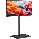 TVON TV Ständer TV Bodenständer für 32-60 Zoll Fernseher Standfuß Fernsehstand höhenverstellbar schwenkbar Max. VESA 400x400 mm bis 40 kg