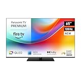Panasonic Premium TV-65W85BEZ, W85B Serie, 65 Zoll, 4K Ultra HD QLED Smart TV, 2025, 120 Hz, Fire TV, Dolby Vision & Atmos, Game Mode Extreme, Alexa Sprachsteuerung, Apple Support, Bluetooth, Schwarz