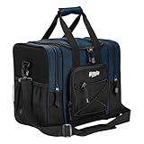 HEDUGO Bowlingballtasche – Einzelball-Tragetasche mit Schaumstoffkissen, gepolstertem Gurt für Damen und Herren, passend für Bowlingschuhe bis Herrengröße 44 und Zubehör