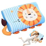 Roinaid Atmungsaktives Kinder Bett Kissen, Weicher Gedächtnis Schaum Bequeme Baumwolle Kinderkopfkissen Atmungsaktives Kinder Bett Kisse 46 X 26 X 7/5 cm, Geeignet für Kleine Kinder zum Schlafen