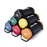 GORILLA SPORTS® Fitness Power Bag - 5/10/15/20/25/30 kg, rutschfeste Griffe, Gefüllt, Kunstleder - Gewichtssack, Sandbag, Corebag, Sandsäcke, Gewichte für Training, Workout, Crossfit, Gym