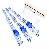 Frischhaltefolienspender Schiebeschneider Folienschneider Alufolienspender Folienspender - 4 Stück 33cm/38cm Folienabroller Kann auf eine Frischhaltefolienbox montiert werden Alufolienabroller