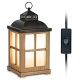 Staymoment Elektrische Duftlampe für Wachs: Holz Candle Warmer Tischlampe für ätherische Öle Duftkerze Duftöl Raumduft Wohnung Deko landhausstil