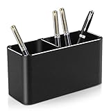 VAYDEER Metall Stifthalter Aluminium Stifteköcher Bleistifthalter für Schreibtisch Organizer Pinselhalter für Büro, Schule - Schwarz