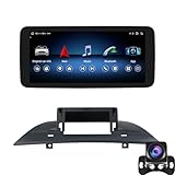 Keoaiob Drahtloses CarPlay/Android-Autoradio 10,25 Zoll Multimedia-Radio Für X3 E83 (2004-2010) Unterstützt Bluetooth AM/FM Mirror Link USB/TF/AUX-Eingang + Rückfahrkamera(Size:4G 8+128)