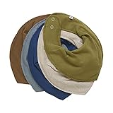 PIPPI Unisex Baby 5er Pack Bibs Dreieck Lätzchen, Dark Denim, Einheitsgröße