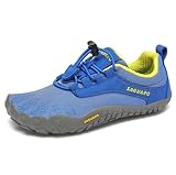 SAGUARO Barfußschuhe Barfussschuhe Kinder Outdoor Sport Barfuß Schuhe Jungen Mädchen Zehenschuhe Traillaufschuhe Fitnessschuhe rutschfest Badeschuhe Wasserschuhe Dodger Blau,Gr.25