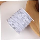BELLIFFY 100M DIY Elastische Schnur für Schmuckherstellung Weißes Perlenseil für Armbänder und Bastelprojekte Robuste und Flexible Bastelschnur für Kreative Ideen