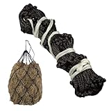 Heunetz mit langsamer Fütterung - Slow Food Bag, kleinmaschiges Heunetz | Stabile Ringnetze für Pferde und Ziegen, Futternetz für Silage