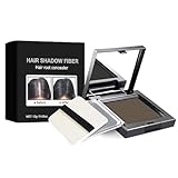 Haaransatz Puder, Volumen Puder Haare, Ansatzpuder zum Auffüllen von Dünner Werdendem Haar, Hairline Powder, Haarpuder zum Ansatz Kaschieren, Haarverdichtung, Wasserfestes, Schnell Ansat(Kaffeefarben)