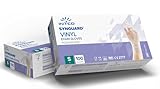 100 Vinyl-Handschuhe, puderfrei, latexfrei, hypoallergen, CE-zertifiziert, Einweg-Handschuhe transparent (100, Größe S)