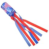 NUOBESTY Patriotischer Us-windsack July Outdoor Hängedekoration Windrichtungsflagge für Garten Terrasse Party Memorial Day Independence Day