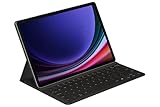 Samsung Book Cover Keyboard Slim EF-DX720 für das Galaxy Tab S10 Lite, Tab S10 FE, Tab S9 FE, Tab S9 mit QWERTZ-Tastatur und AI-Taste, Einteilige Tablet-Hülle, schlankes Design, S Pen Fach, Black