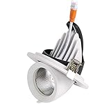 BEXDL Innenlicht Spotlight I LED Downlights I Deckeneinbauleuchte I Extraflach I Kein Transformator/Fahrer Erforderlich Badstrahler I Downlights Ultradünne Runde Deckeneinbauleuchte Luce del Garage
