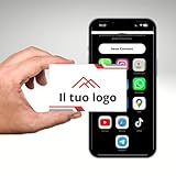 Digitale NFC Visitenkarte – Personalisierbare Smart Business Card mit kontaktloser Technologie - Teilen Sie Kontakte, Links und soziale Netzwerke per Fingertipp