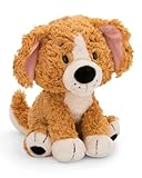NICI Kuscheltier Hund 20cm - braun - Weiches Plüschtier – niedliches Stofftier zum Kuscheln & Spielen – tolle Geschenkidee für Kinder & Erwachsene - 62136