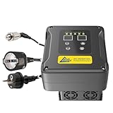 INVERTER-PUMPENSTEUERUNG 7 verkabelt DRUCKSCHALTER Druckwächter Automatic-Controller Durchflusswächter für Hauswasserwerk Pumpe Brunnenpumpe (0,75KW 1 * 230V/3 * 230V) ENERGIE SPAREN - KOSTEN SENKEN