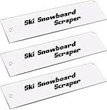 GIONAR 2/3 Stück Skiwachs Abzieher - Ski Abziehklinge - Skiwax Abziehklinge Schärfer Scraper für Alpine Ski Freeride & Snowboard Base Wax der Schutzung