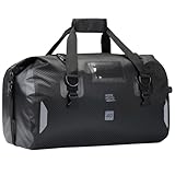 KEMIMOTO Motorrad Hecktasche 40L, IPX6 wasserdichte Motorradtasche Gepäckrolle mit Schnellverschlussgurten, Große Kapazität & Mehrere Fächer, Ideal für Touring, Camping, Motorradfahren, Wassersport
