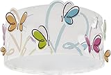 Dalber Deckenlampe kinderzimmer, Deckenleuchte für Kinder Butterfly Schmetterlinge, 62146N, E27